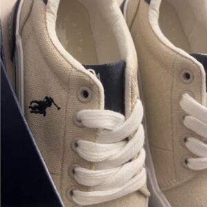 Polo by Ralph Lauren Men's Tan Canvas Sneakers